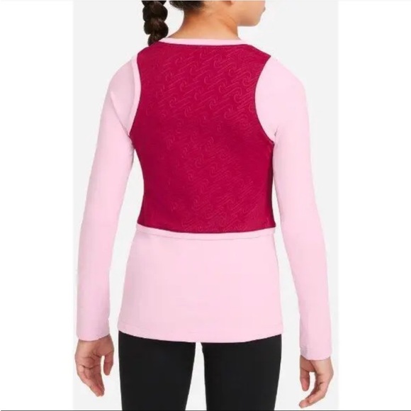 Nike Pro Dri-FIT Big Kids' (Girls') Long-Sleeve Training Top - Picture 14 of 15